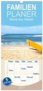 Cover-Bild zum Titel 'Familienplaner 2027 - Aloha aus Hawaii mit 5 Spalten (Wandkalender, 21 x 45 cm) CALVENDO' von 'Crystallights By Sylvia Seibl'