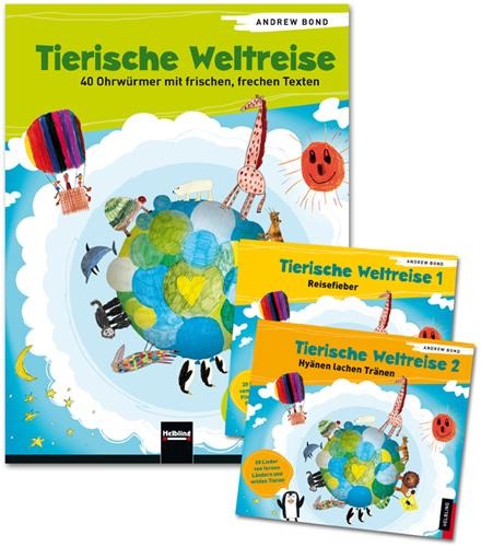 Tierische Weltreise, Paket (Buch und 2 Lieder-CDs) - Andrew Bond