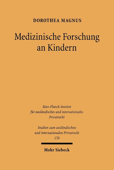 Medizinische Forschung an Kindern - Dorothea Magnus