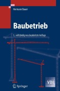 Cover-Bild zum Titel 'Baubetrieb' von 'Hermann Bauer'