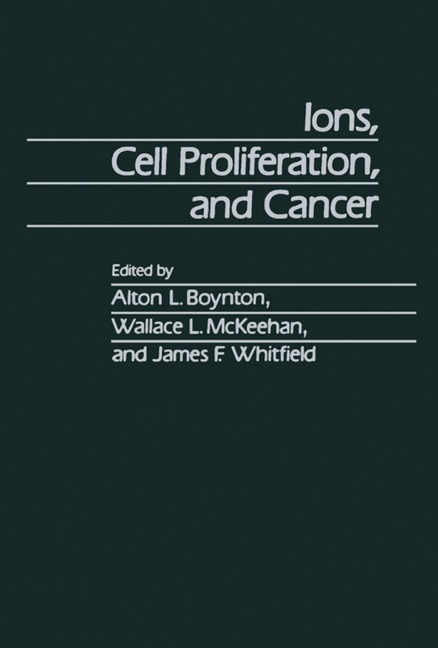 Ions, Cell Proliferation, and Cancer - 