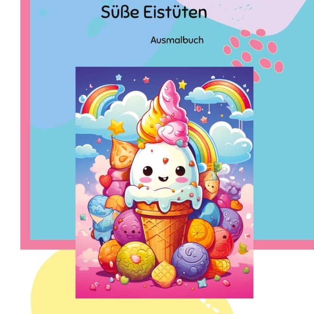 200 Süße Eistüten zum ausmalen - Dave Red