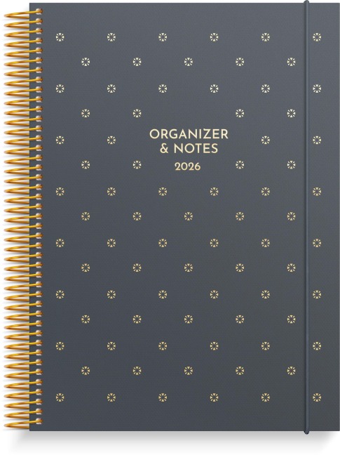 Burde Kalender Organizer & Notes 2026 blau - 