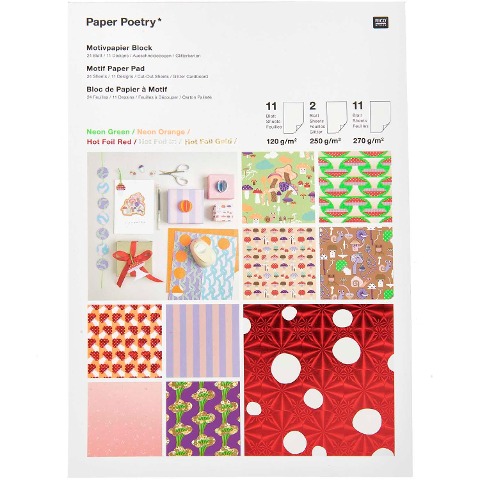 Motivpapierblock Shrooom FSC MIX, 20 Blatt - 