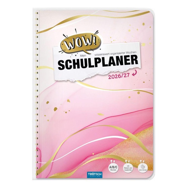 TRÖTSCH - Schulplaner WOW Marble 26/27 - 