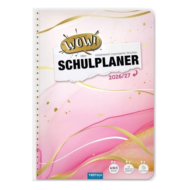 TRÖTSCH - Schulplaner WOW Marble 26/27 - 