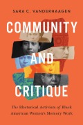 Cover-Bild zum Titel 'Community and Critique' von 'Sara C Vanderhaagen'