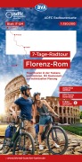 ADFC-Radtourenkarte IT-UM 7-Tage-Radtour Florenz-Rom, 1:150.000, reiß- und wetterfest, E-Bike geeignet, GPS-Tracks Download, mit Kilometer-Angaben - 