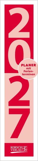 Streifenplaner Compact Rot 2027 - 