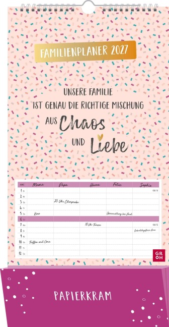 Familienplaner 2027: Unsere Familie ist genau die richtige Mischung aus Chaos und Liebe - 