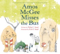 Cover-Bild zum Titel 'Amos McGee Misses the Bus' von 'Philip C Stead'