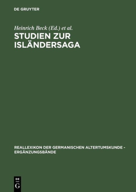 Studien zur Isländersaga - 