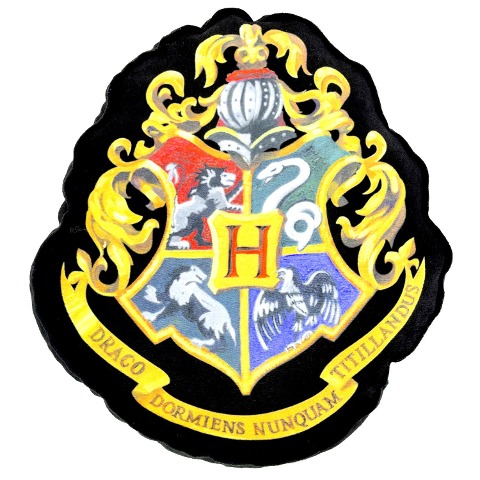 cushion plush - Hogwarts logo - 
