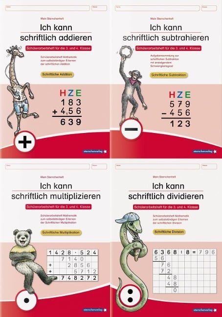 Ich kann schriftlich addieren, subtrahieren, multiplizieren und dividieren im Set - Katrin Langhans