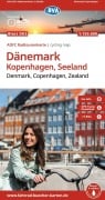 Cover-Bild zum Titel 'BVA ADFC Radtourenkarte Dänemark, Kopenhagen, Seeland/Denmark, Copenhagen, Zealand 1:150.000' von ''