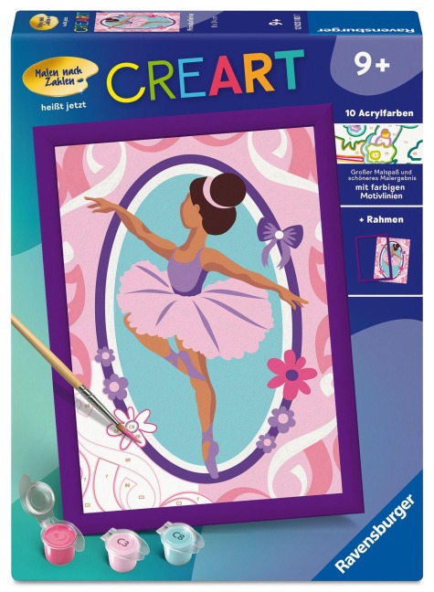 CreArt, Malen nach Zahlen Kinder - Primaballerina - 
