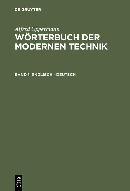 Englisch - Deutsch - Alfred Oppermann