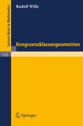 Cover-Bild zum Titel 'Kongruenzklassengeometrien' von 'Rudolf Wille'