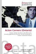 Cover-Bild zum Titel 'Acton Corners (Ontario)' von ''