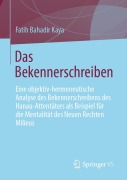 Cover-Bild zum Titel 'Das Bekennerschreiben' von 'Fatih Bahadir Kaya'