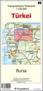Cover-Bild zum Titel 'Bursa - Topographische Reisekarte 1:250.000 Türkei (Blatt 2)' von 'Jens Uwe Mollenhauer'