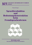 Cover-Bild zum Titel 'Sprachlernhabitus und Bedeutungskonstruktion beim Fremdsprachenlernen' von 'Paula Krüger'
