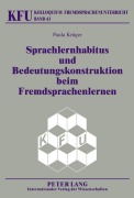 Cover-Bild zum Titel 'Sprachlernhabitus und Bedeutungskonstruktion beim Fremdsprachenlernen' von 'Paula Krüger'