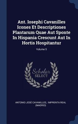 Ant. Iosephi Cavanilles Icones Et Descriptiones Plantarum Quae Aut Sponte In Hispania Crescunt Aut In Hortis Hospitantur; Volume 5 - Antonio José Cavanilles