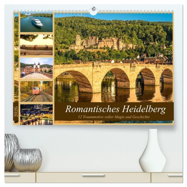 Romantisches Heidelberg - 12 Traummotive voller Magie und Geschichte (hochwertiger Premium Wandkalender 2026 DIN A2 quer), Kunstdruck in Hochglanz - Timon Gölz