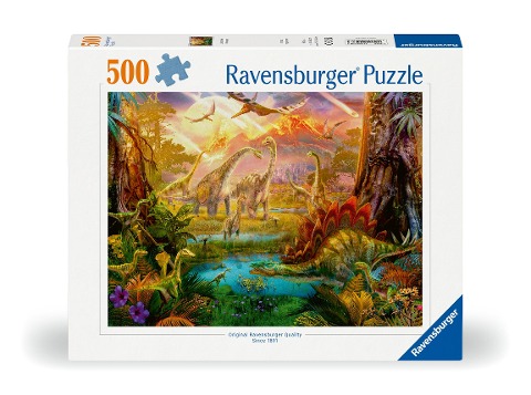 Erwachsenenpuzzle 500 Teile - Im Dinoland - 