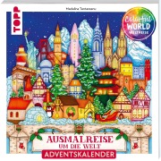 Cover-Bild zum Titel 'Colorful Christmas Weltreise - Weihnachtliche Ausmalreise um die Welt' von 'Madalina Tantareanu'