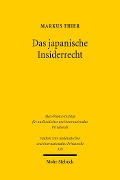 Das japanische Insiderrecht - Markus Thier