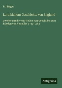 Cover-Bild zum Titel 'Lord Mahons Geschichte von England' von 'Fr. Steger'