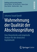 Cover-Bild zum Titel 'Wahrnehmung der Qualität der Abschlussprüfung' von 'Johanna Souad Qandil'