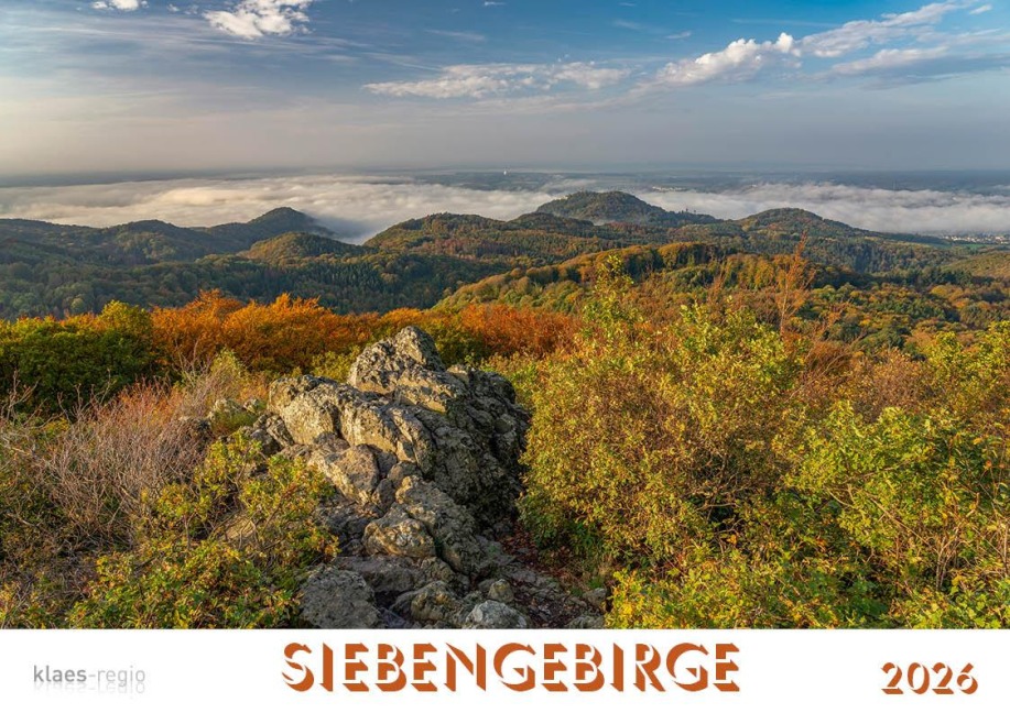 Siebengebirge 2026 Bildkalender A4 quer, spiralgebunden - 