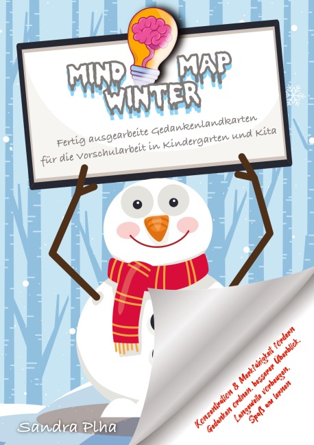 KitaFix-Mindmap Winter  (Fertig ausgearbeitete Gedankenlandkarten für die Vorschularbeit in Kindergarten und Kita) - Sandra Plha