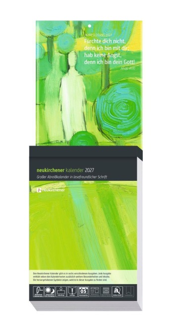 Neukirchener Kalender 2027 - Großer Abreißkalender in lesefreundlicher Schrift - 