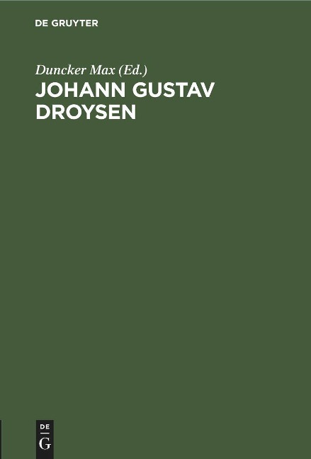 Johann Gustav Droysen - 