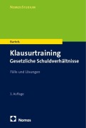 Cover-Bild zum Titel 'Klausurtraining Gesetzliche Schuldverhältnisse' von 'Klaus Bartels'
