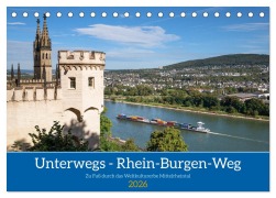 Cover-Bild zum Titel 'Unterwegs - Rhein-Burgen-Weg (Tischkalender 2026 DIN A5 quer), CALVENDO Monatskalender' von 'Alexander Ludwig'