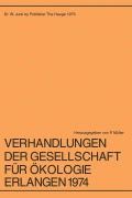 Cover-Bild zum Titel 'Verhandlungen Der Gesellschaft Für Ökologie Erlangen 1974' von ''