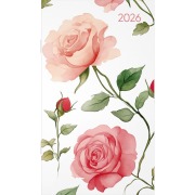 Cover-Bild zum Titel 'Miniplaner Style Rosenblüten 2026 - Taschen-Kalender 9x15 cm - Weekly - 64 Seiten - 1 Seite 1 Woche - Notiz-Heft - Alpha Edition' von ''