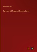Cover-Bild zum Titel 'Sul testo del Tesoro di Brunetto Latini' von 'Adolfo Mussafia'