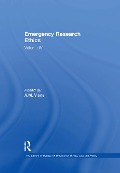 Cover-Bild zum Titel 'Emergency Research Ethics' von ''