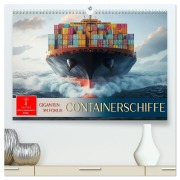 Cover-Bild zum Titel 'Containerschiffe - Giganten im Fokus (hochwertiger Premium Wandkalender 2026 DIN A2 quer), Kunstdruck in Hochglanz' von 'Peter Roder'