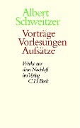Cover-Bild zum Titel 'Vorträge, Vorlesungen, Aufsätze' von 'Albert Schweitzer'