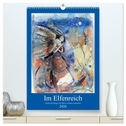 Cover-Bild zum Titel 'Im Elfenreich- Zauber und Magie der Elfen in schönen Aquarellen (hochwertiger Premium Wandkalender 2026 DIN A2 hoch), Kunstdruck in Hochglanz' von 'Sveta Tiukkel'