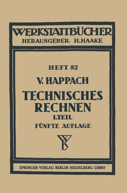 Technisches Rechnen - V. Happach