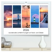 Cover-Bild zum Titel '2026 - wundervolle Lichtstimmungen an Nord- und Ostsee (hochwertiger Premium Wandkalender 2026 DIN A2 quer), Kunstdruck in Hochglanz' von 'Christian Hehl'