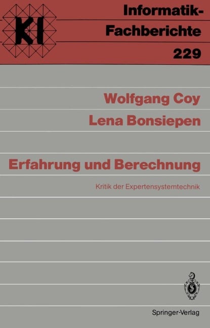 Erfahrung und Berechnung - Lena Bonsiepen, Wolfgang Coy